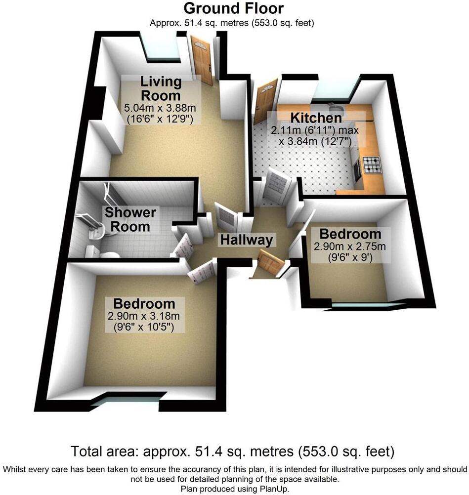 Monkswood Avenue, Bare, Morecambe floorplan