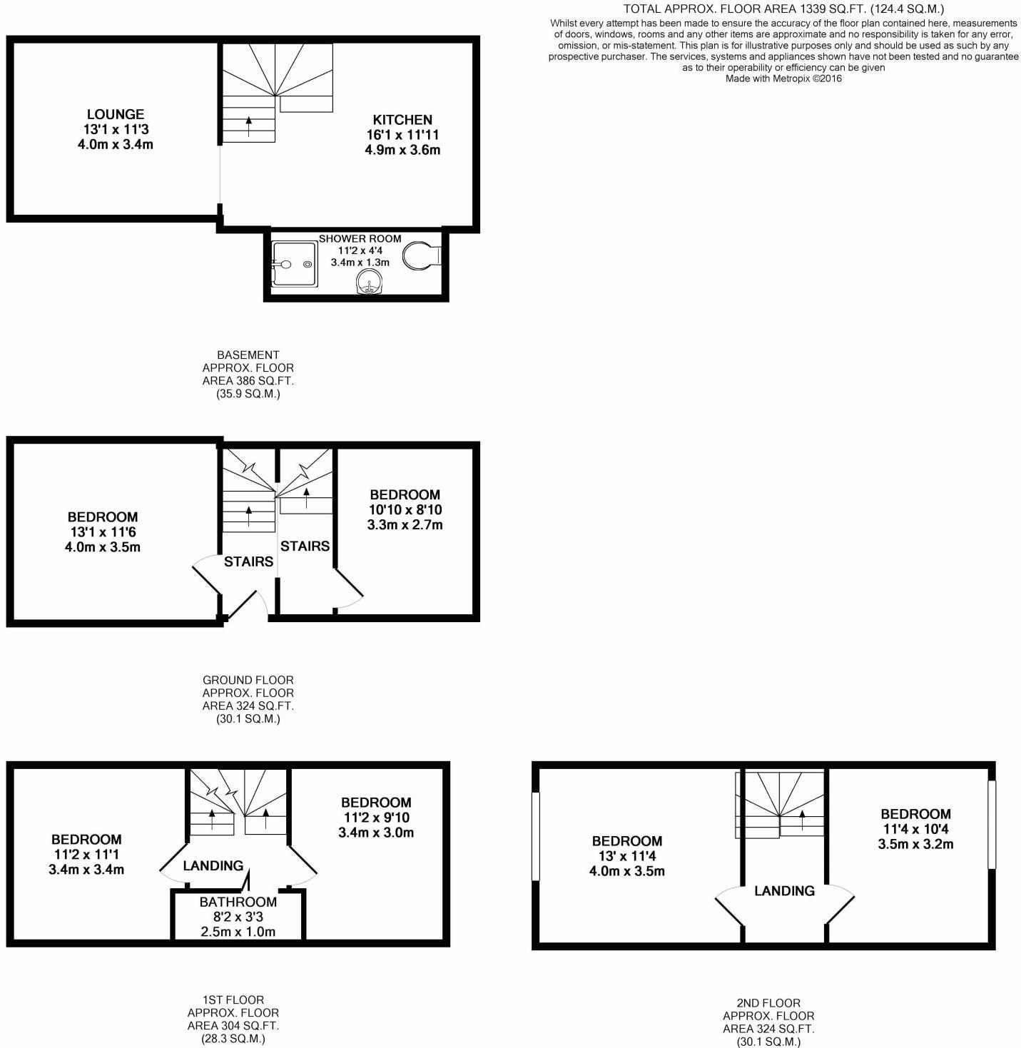 6 Colville Villas, Nottingham, NG1 4HN  floorplan
