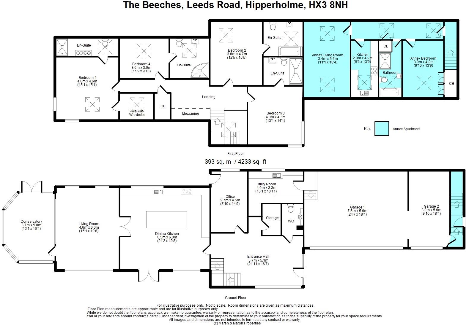 The Beeches, Leeds Road, Hipperholme, HX3 8NH floorplan