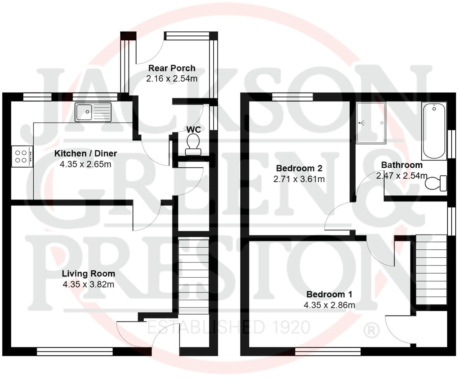 Fairway, Waltham, DN37 floorplan