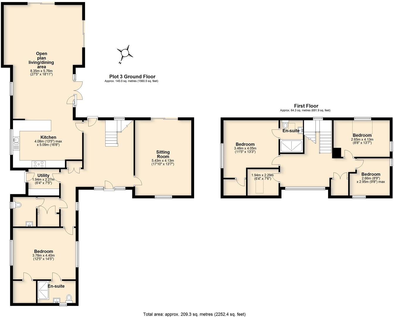 Hall Road, Brockdish floorplan