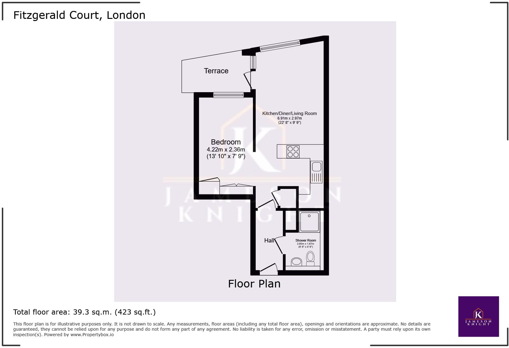 Fitzgerald Court 2B, Rodney Street, London, N1 floorplan
