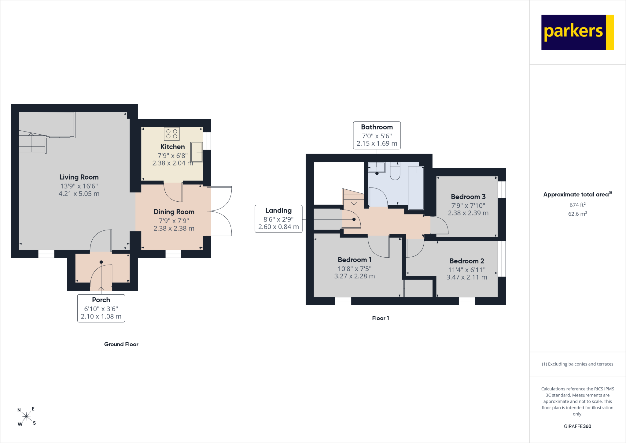 Monkswood Crescent, Tadley, Hampshire, RG26 floorplan