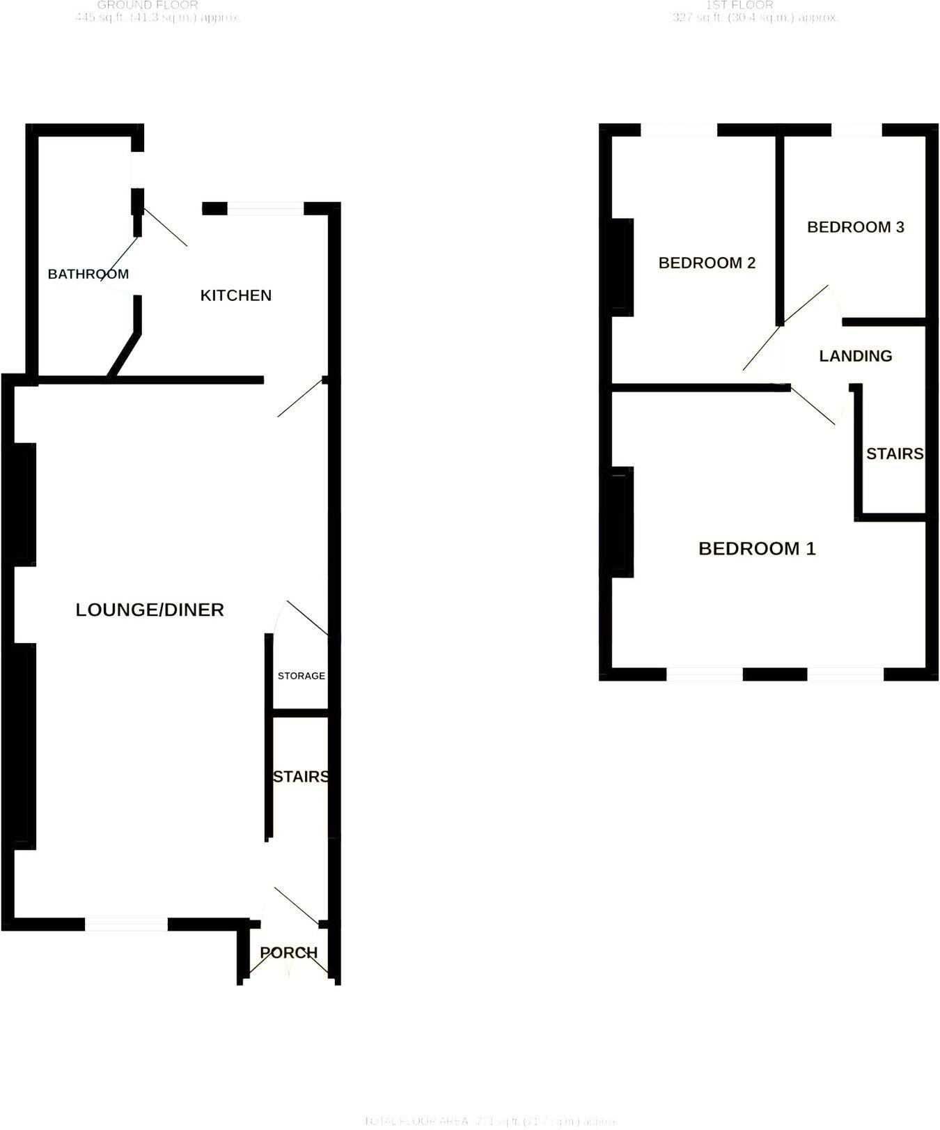 Llewelyn Terrace, Glan Conwy, Colwyn Bay, LL28 floorplan