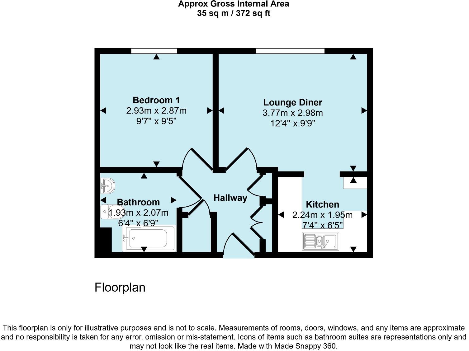 Liberty Place, Bridgwater, Somerset, TA6 floorplan