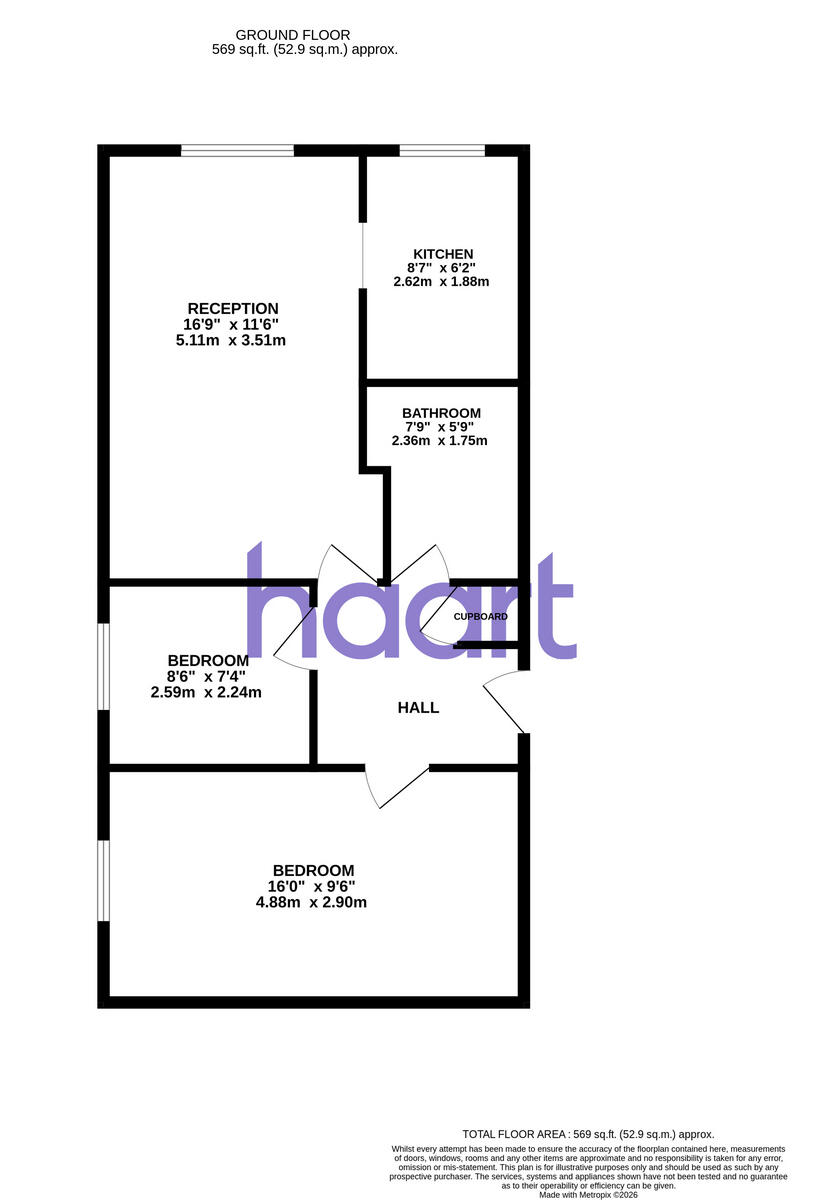 Chamberlain Place, Walthamstow floorplan