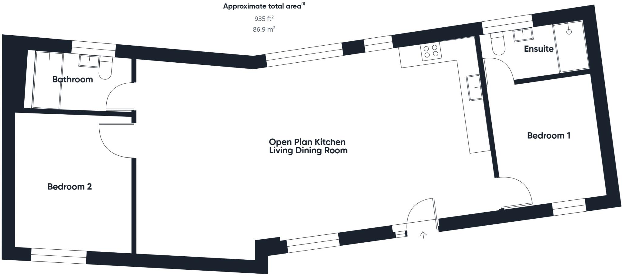 Bridgerule, Holsworthy floorplan