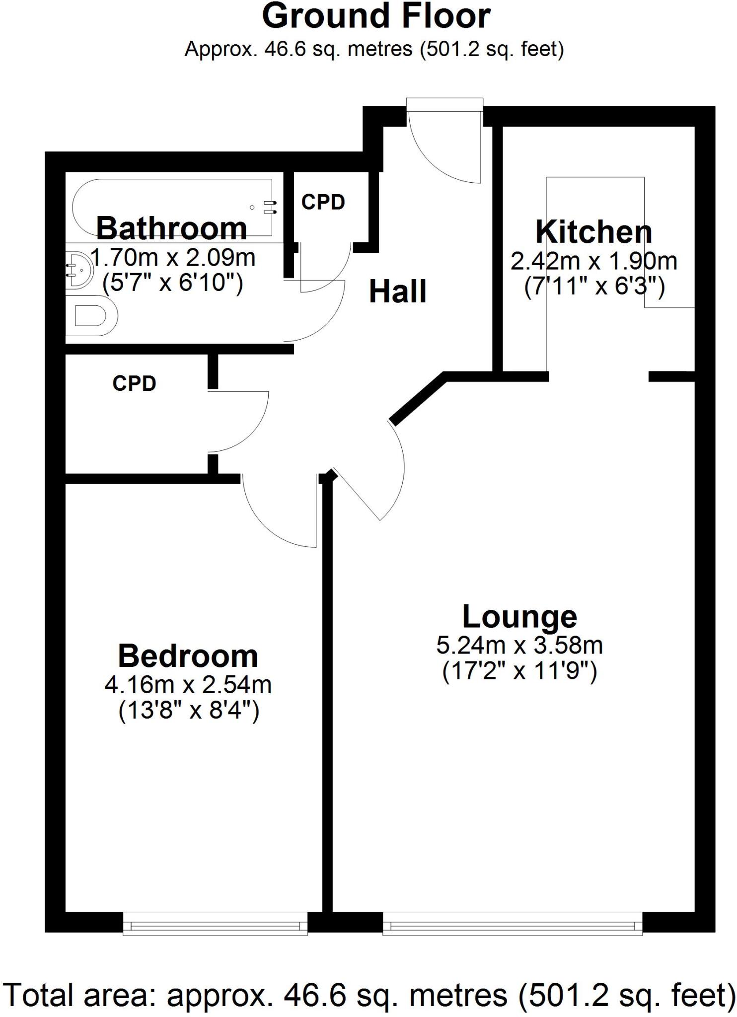 Mill Court, Edinburgh Gate, Harlow, Essex floorplan