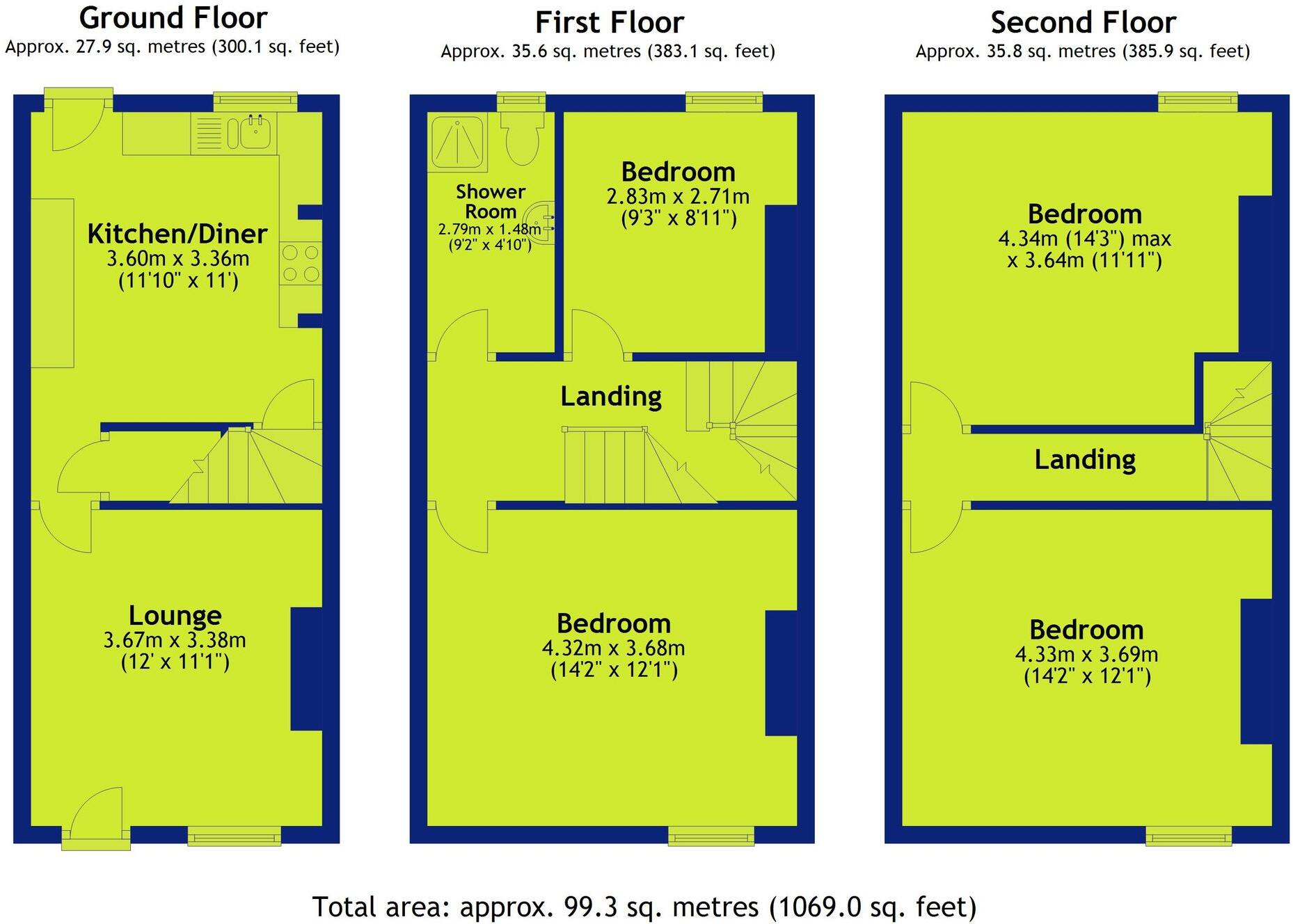 Park Road, Nottingham, NG7 floorplan