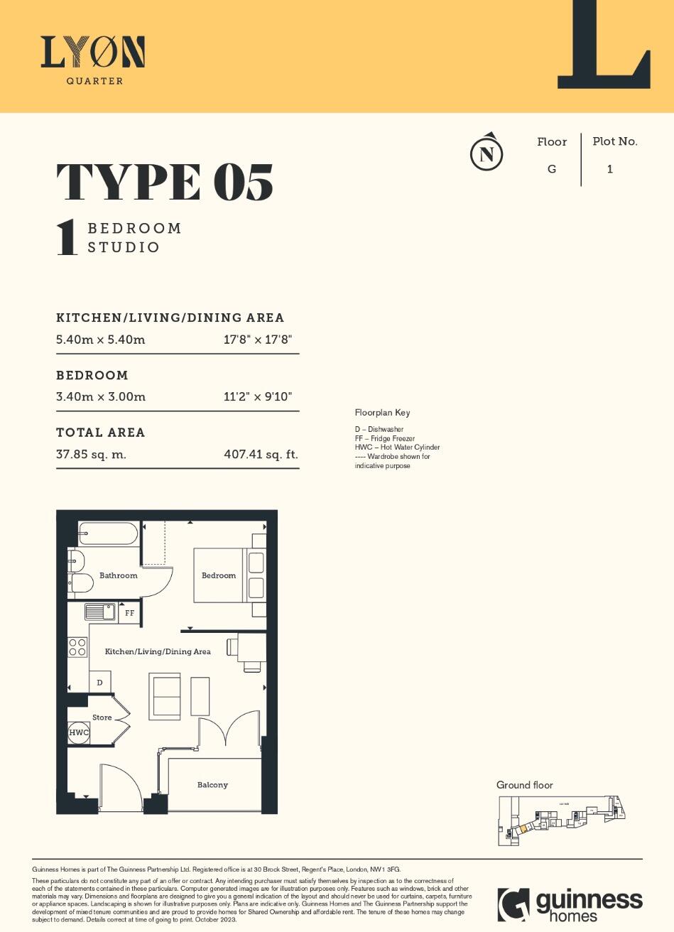Lyon Quarter, Brighton and Hove floorplan