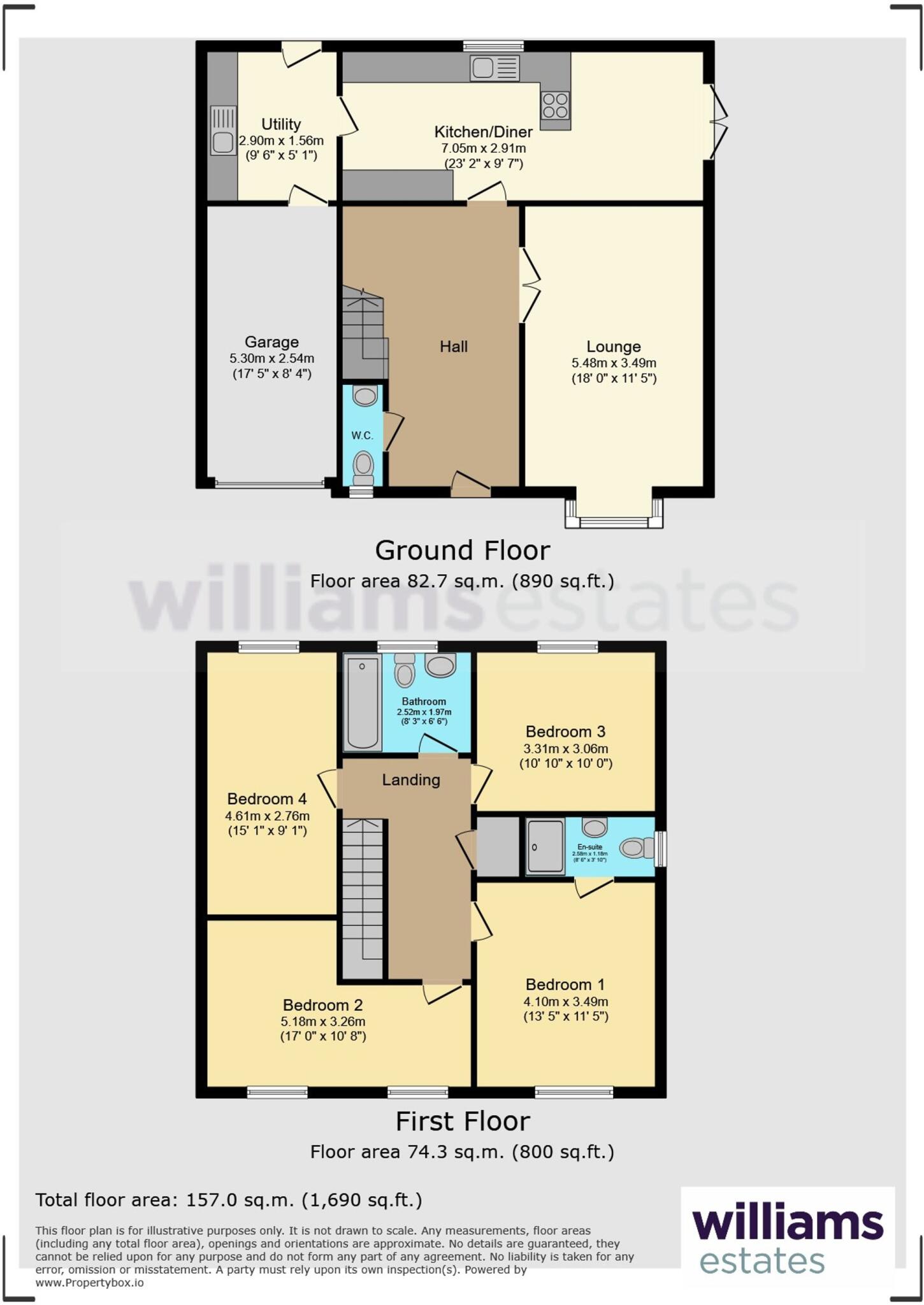 Lon Olwen, Kinmel Bay, LL18 floorplan