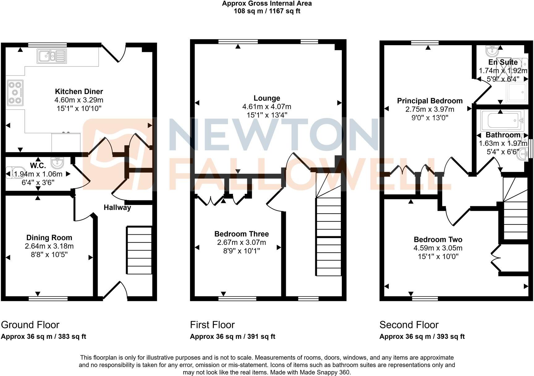 The Gables, Bourne, PE10 floorplan