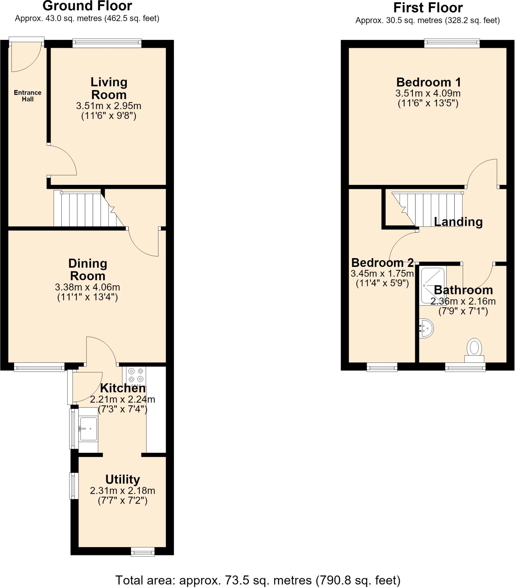 Brunswick Road, Altrincham, Trafford floorplan