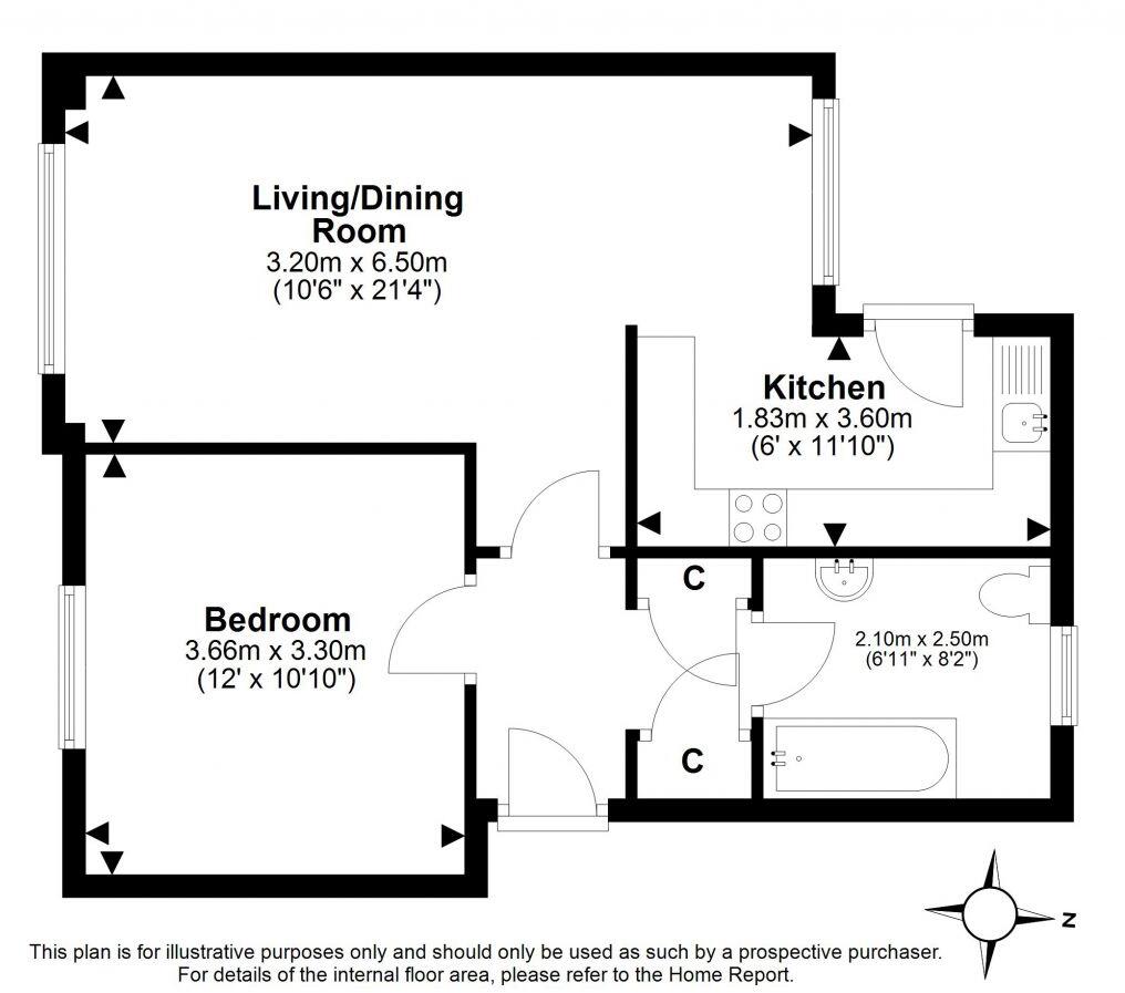 14/1 Quality Street Lane, Edinburgh, EH4 5BU floorplan