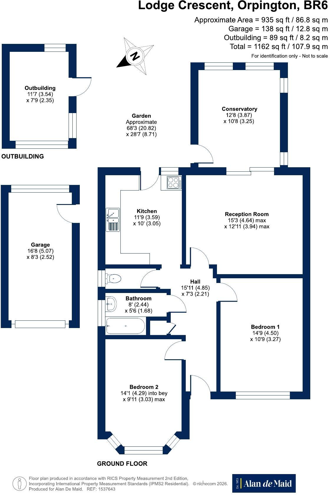 Lodge Crescent, Orpington floorplan