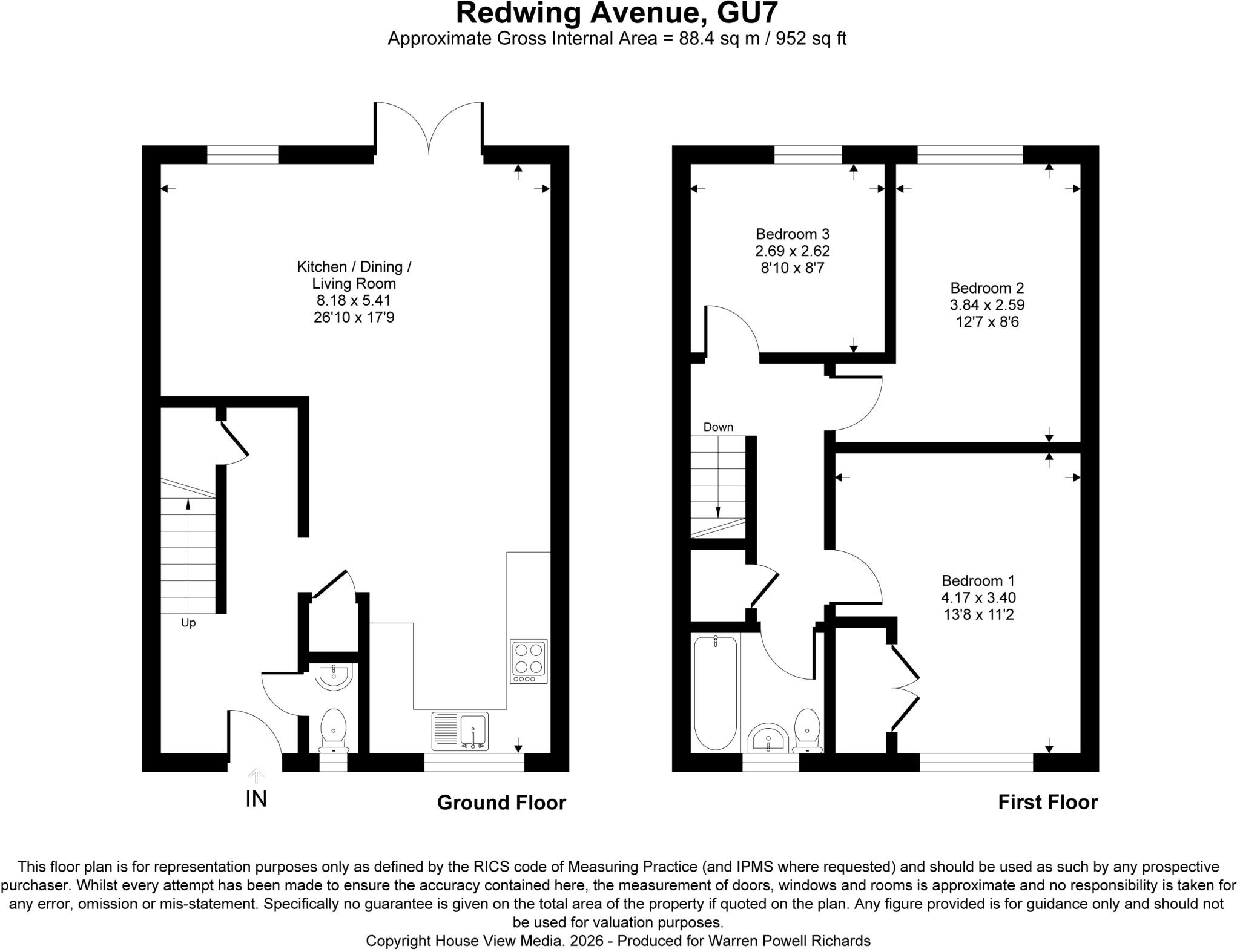 Redwing Avenue, Godalming, Surrey, GU7 floorplan