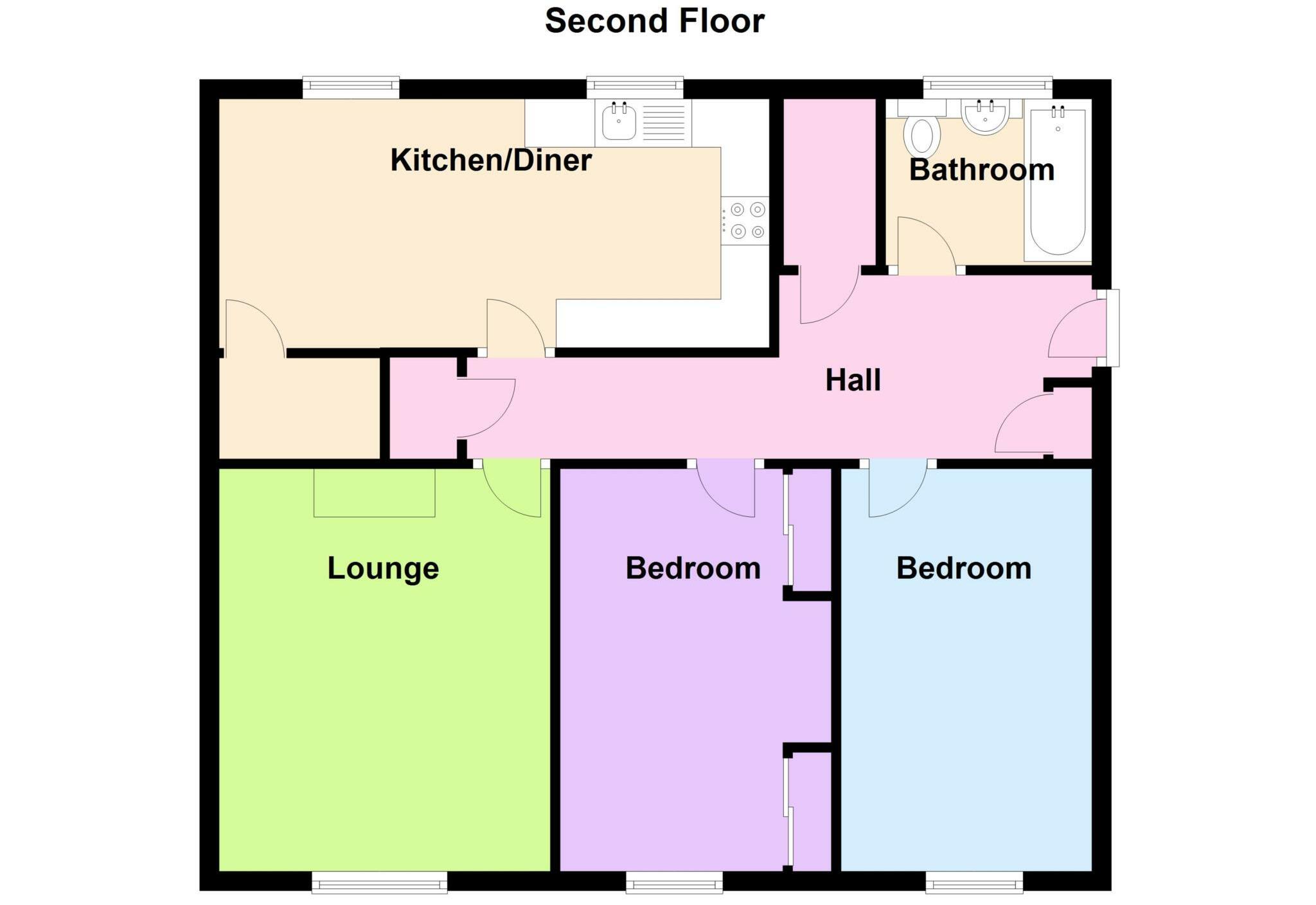 Mandarin Way, Rowner floorplan
