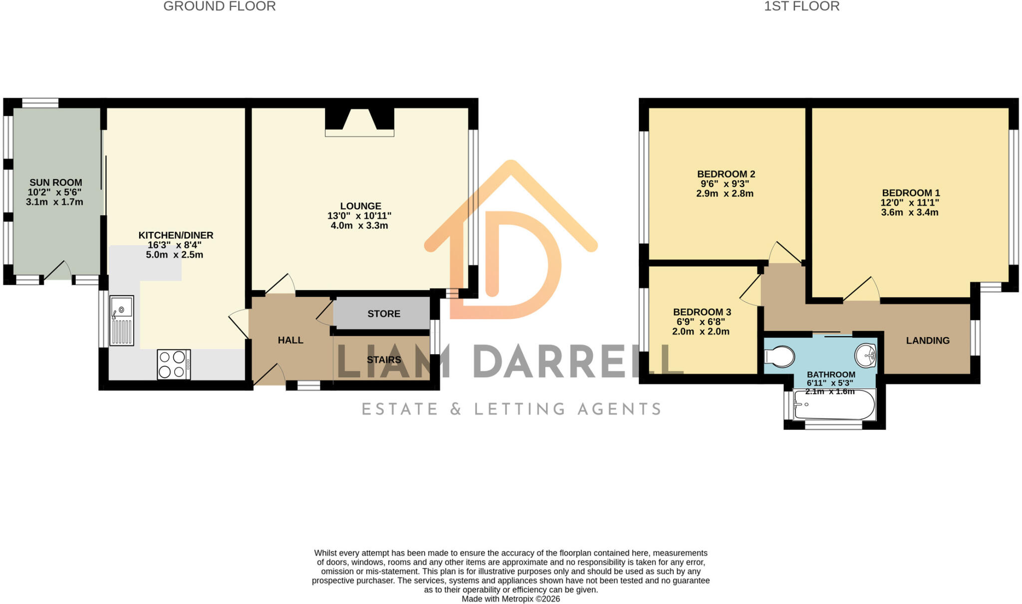 Harley Street, Scarborough, North Yorkshire floorplan