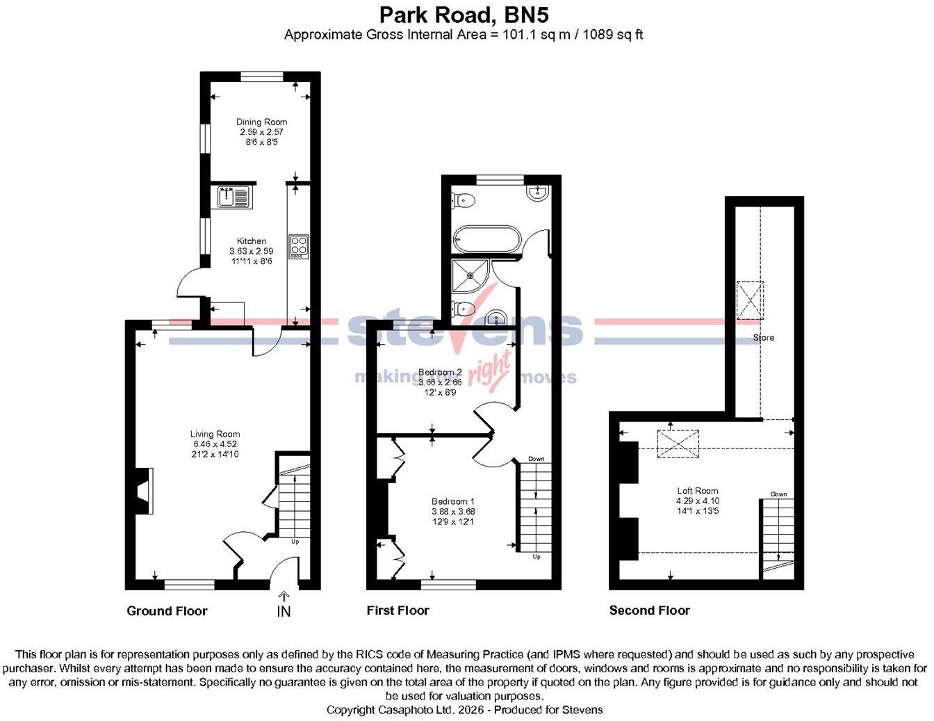 Park Road, Henfield floorplan