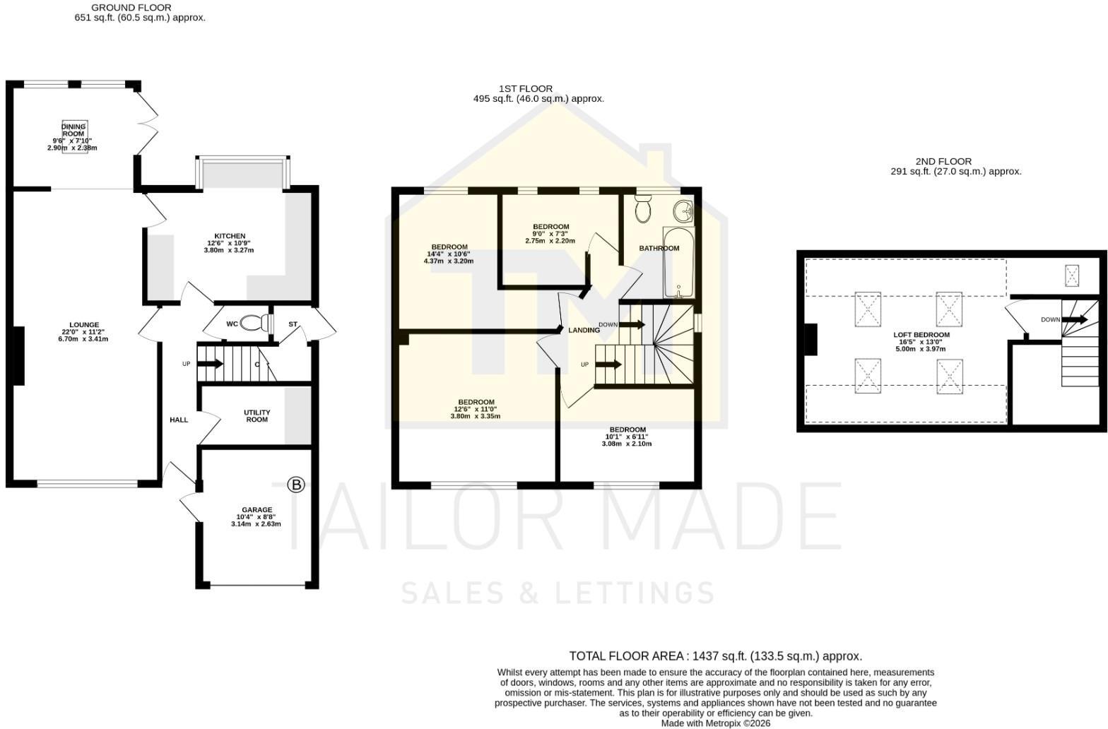 Wolverton Road, Mount Nod, Coventry - 4 Bed + LOFT ROOM floorplan