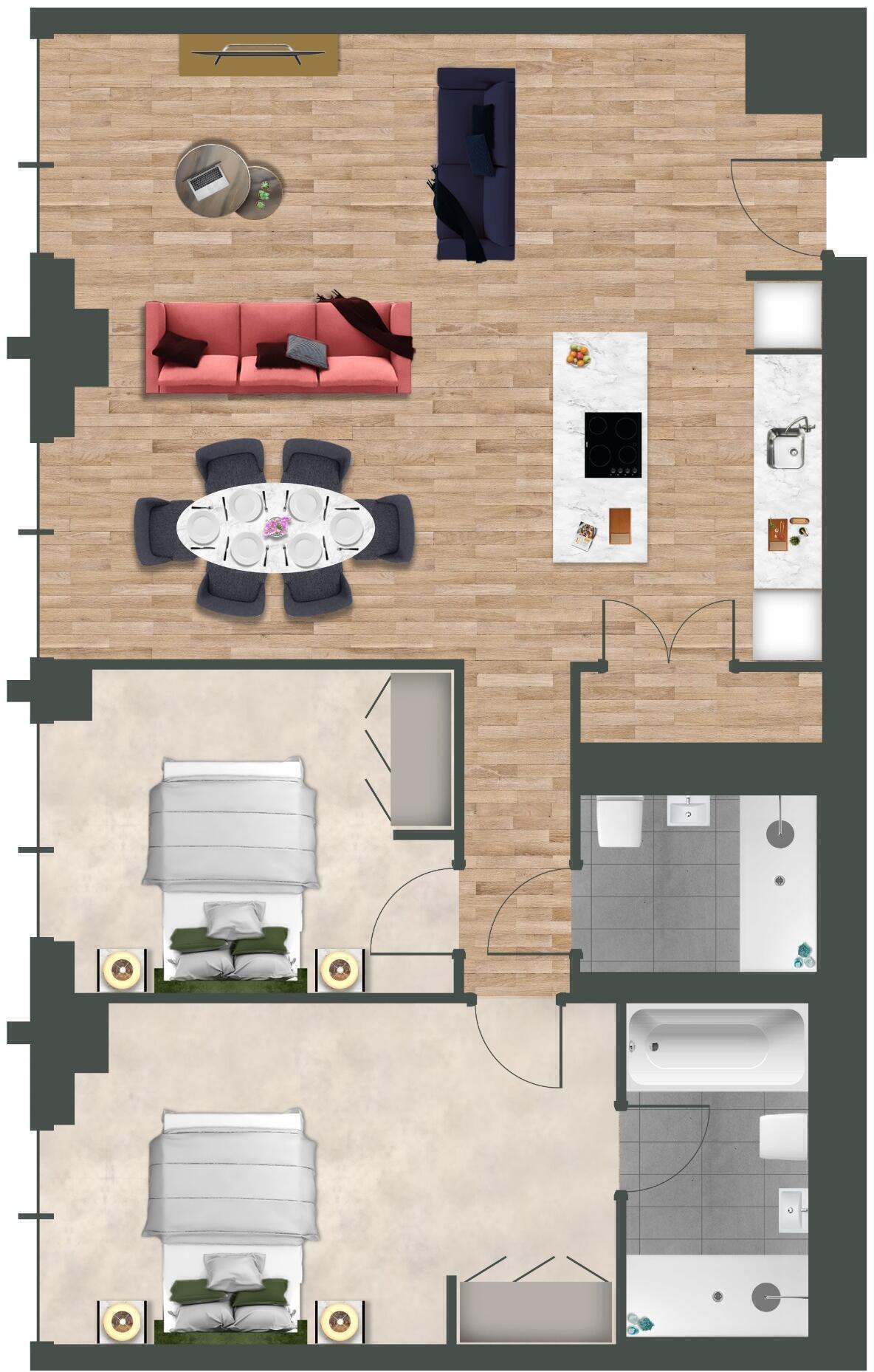 William Jessop Way, Liverpool floorplan