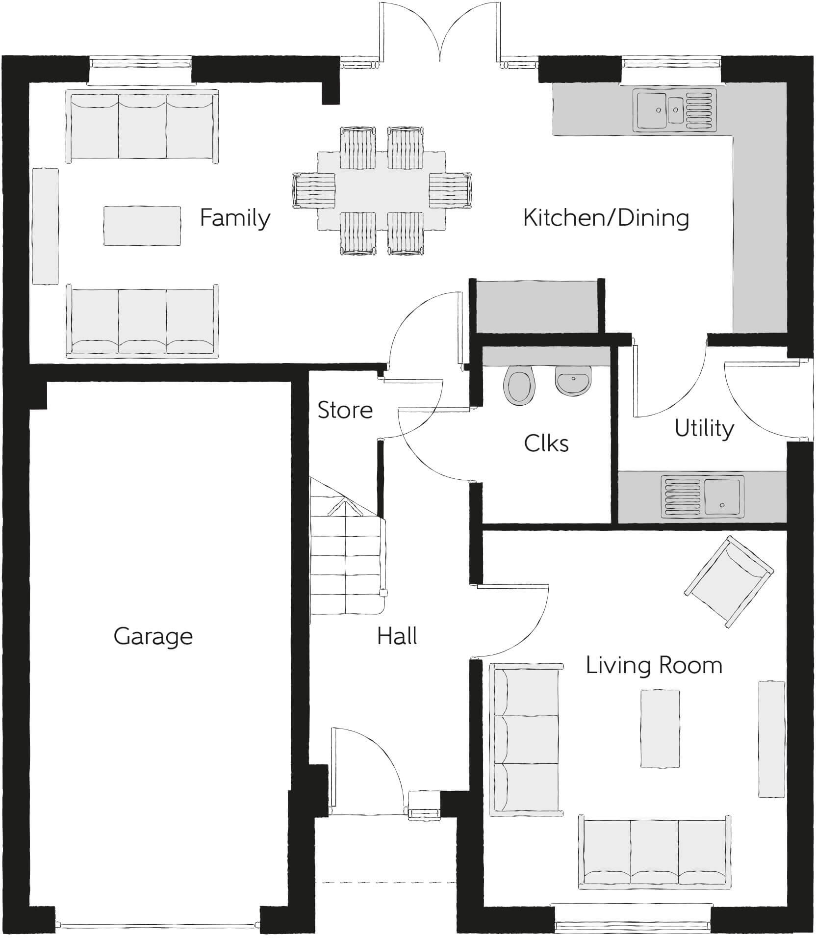 Buttercross Meadows
Brigg
DN20 8GG floorplan