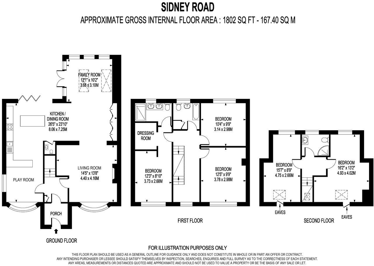 Sidney Road, Walton-on-Thames, KT12 floorplan
