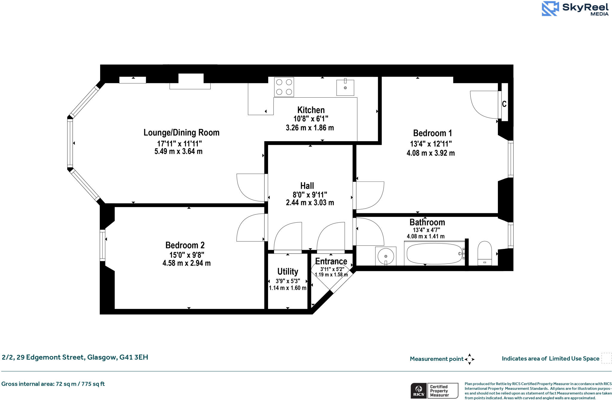 Edgemont Street, Shawlands, Glasgow floorplan