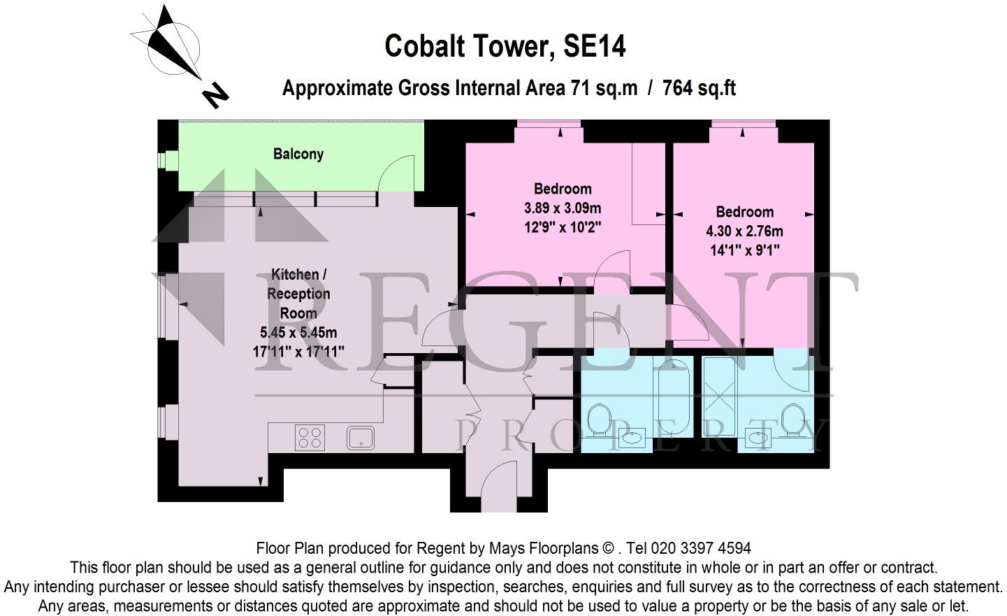 Cobalt Tower, Moulding Lane, SE14 floorplan