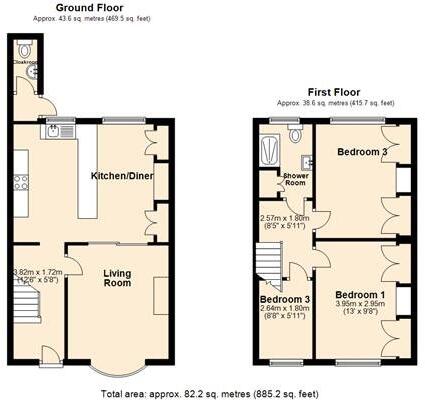 Clinton Avenue, Lipson, Plymouth floorplan