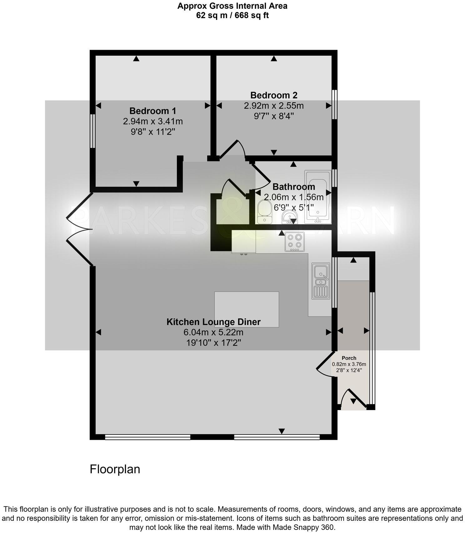 St. Dominic Park, Harrowbarrow, PL17 floorplan