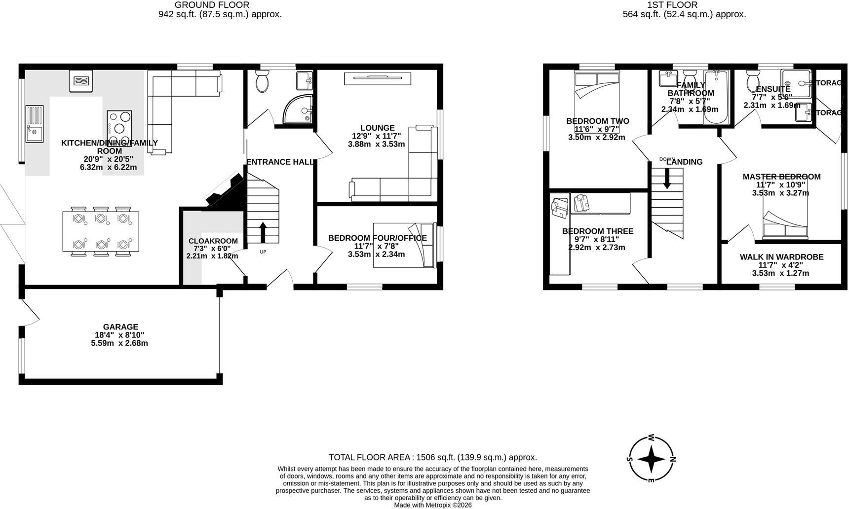 Fengrove, Longton, Preston floorplan