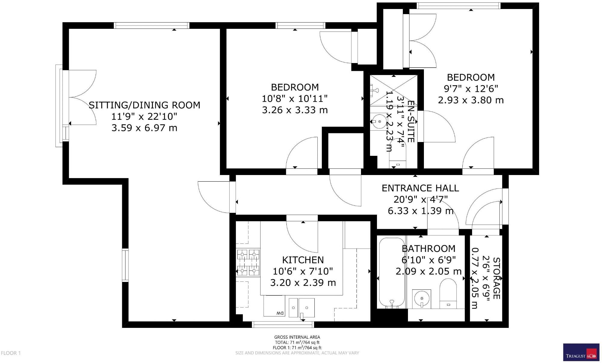 Brushwood Grove, Emsworth, Hampshire, PO10 floorplan