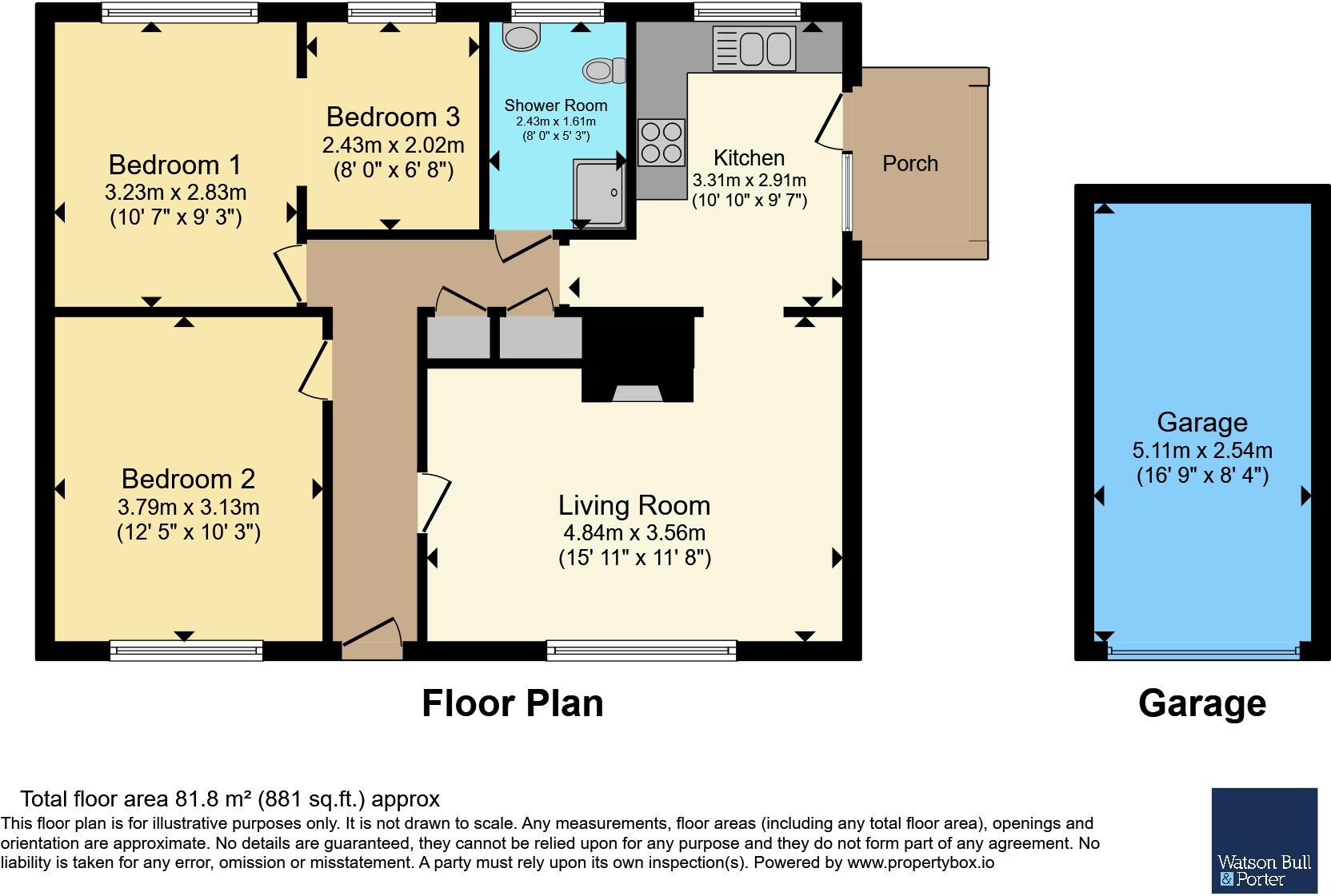 Yarborough Close, Godshill, Ventnor, Isle of Wight, PO38 floorplan