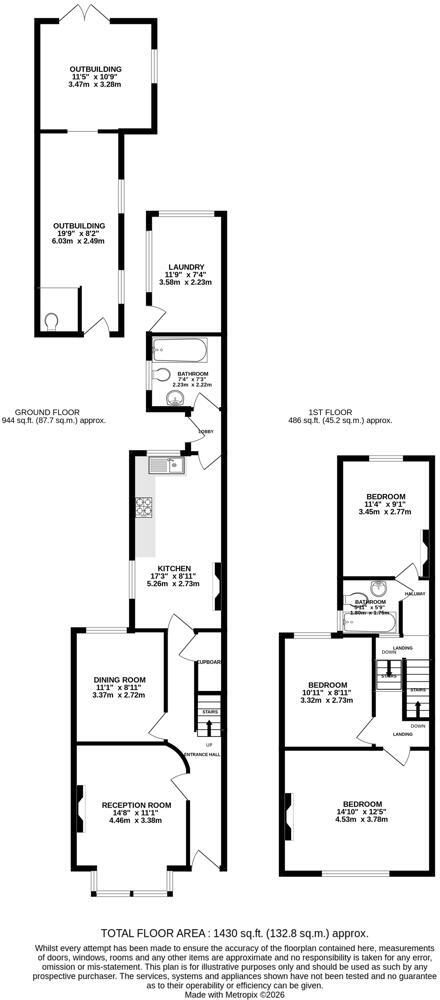 Marlborough Road, Colliers Wood, London floorplan