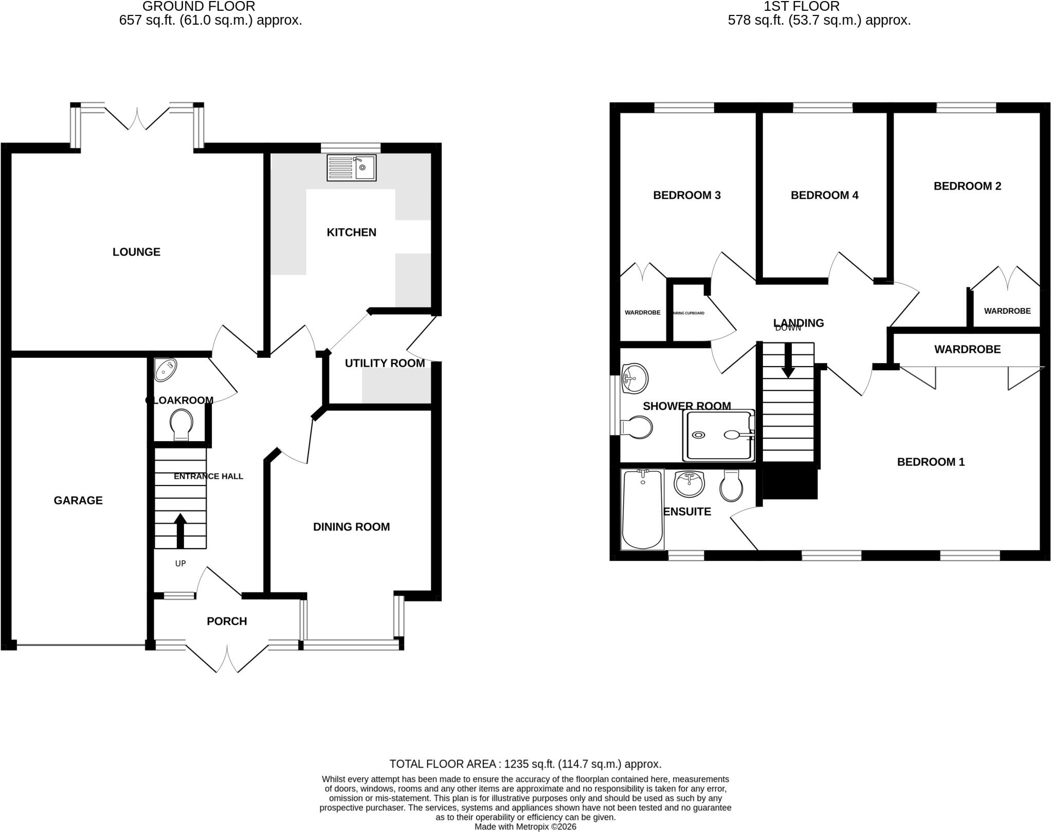 Redstart Road, Chard, Somerset, TA20 floorplan