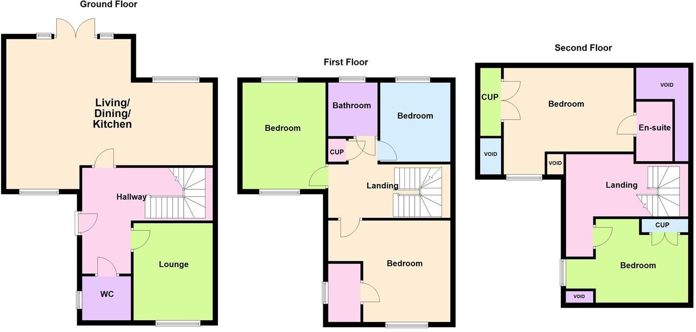 Russett Close, Barwell floorplan