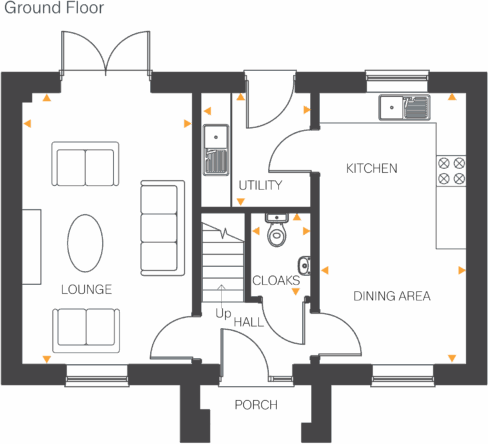 1 Crown Cottages floorplan