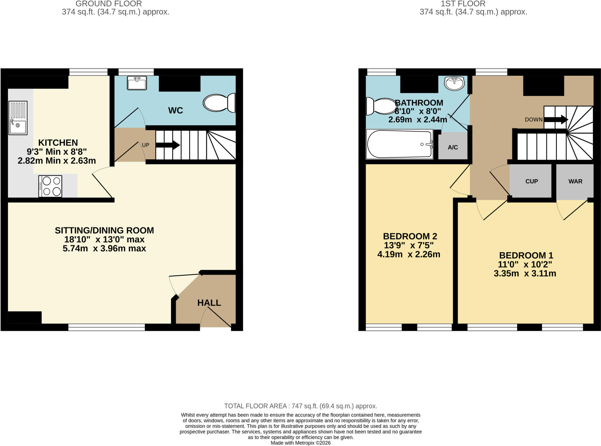 Castle Hill, Dunster, Minehead, Somerset, TA24 floorplan