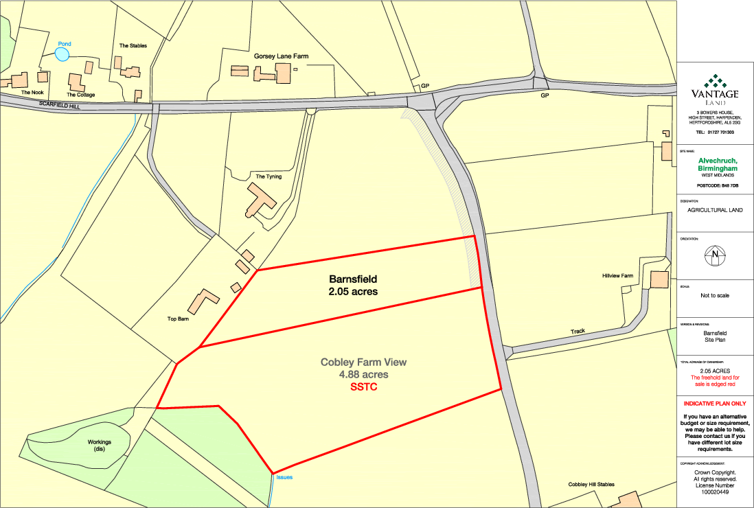 Barnsfield, Alvechurch Site Plan