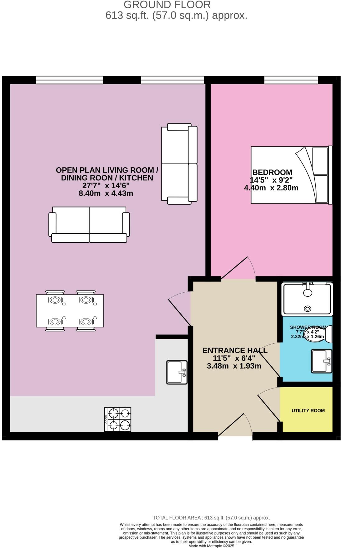 Flat 1 Horsforth Mill, Low Lane, Leeds floorplan