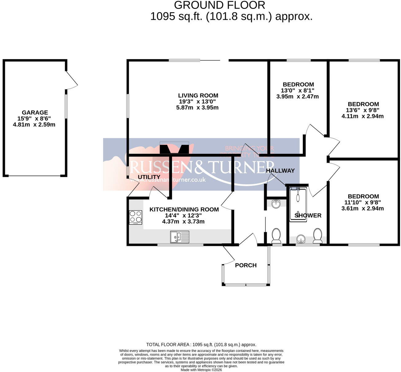 Pine Close, Snettisham floorplan