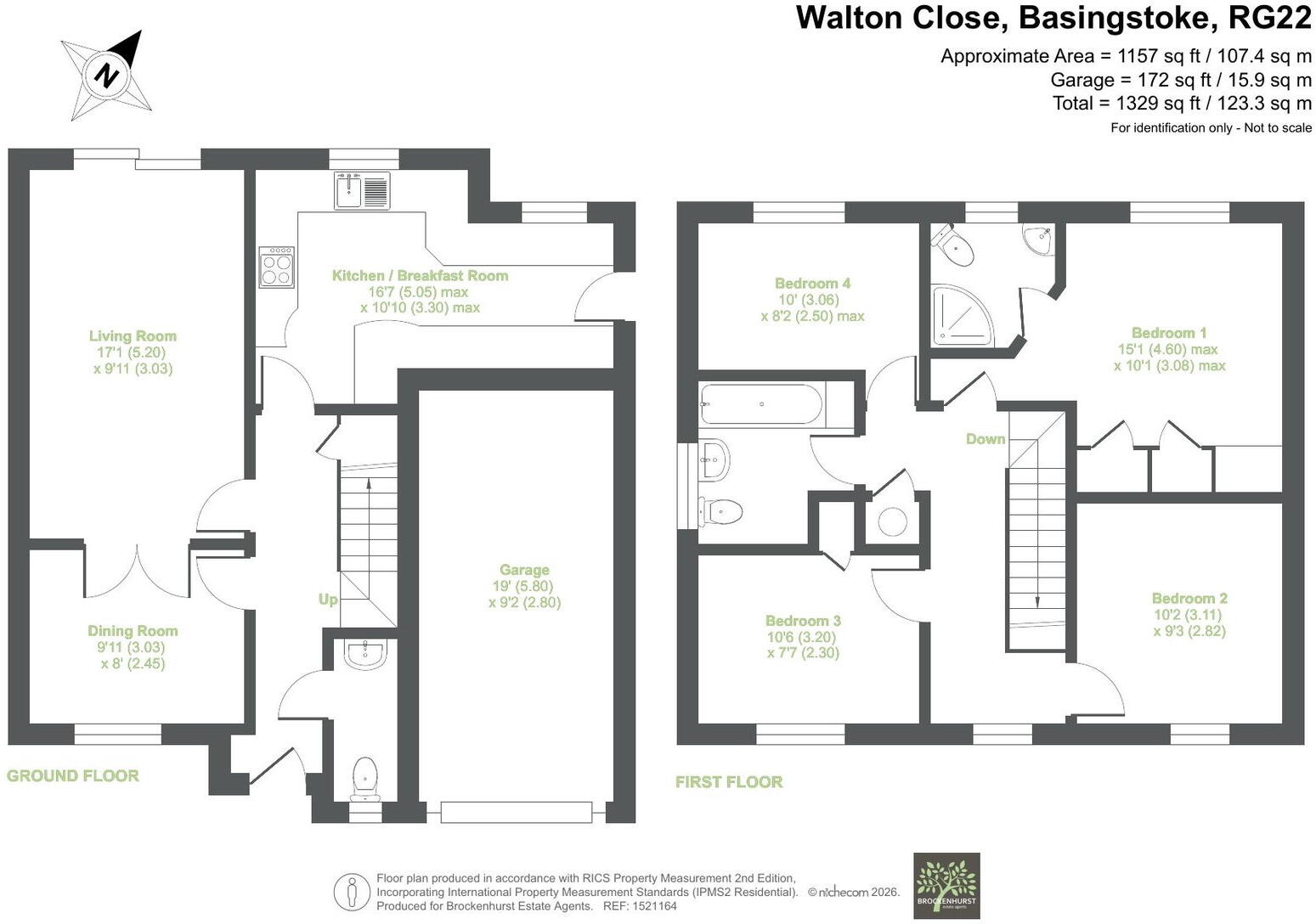Walton Close, Basingstoke RG22 4BW floorplan