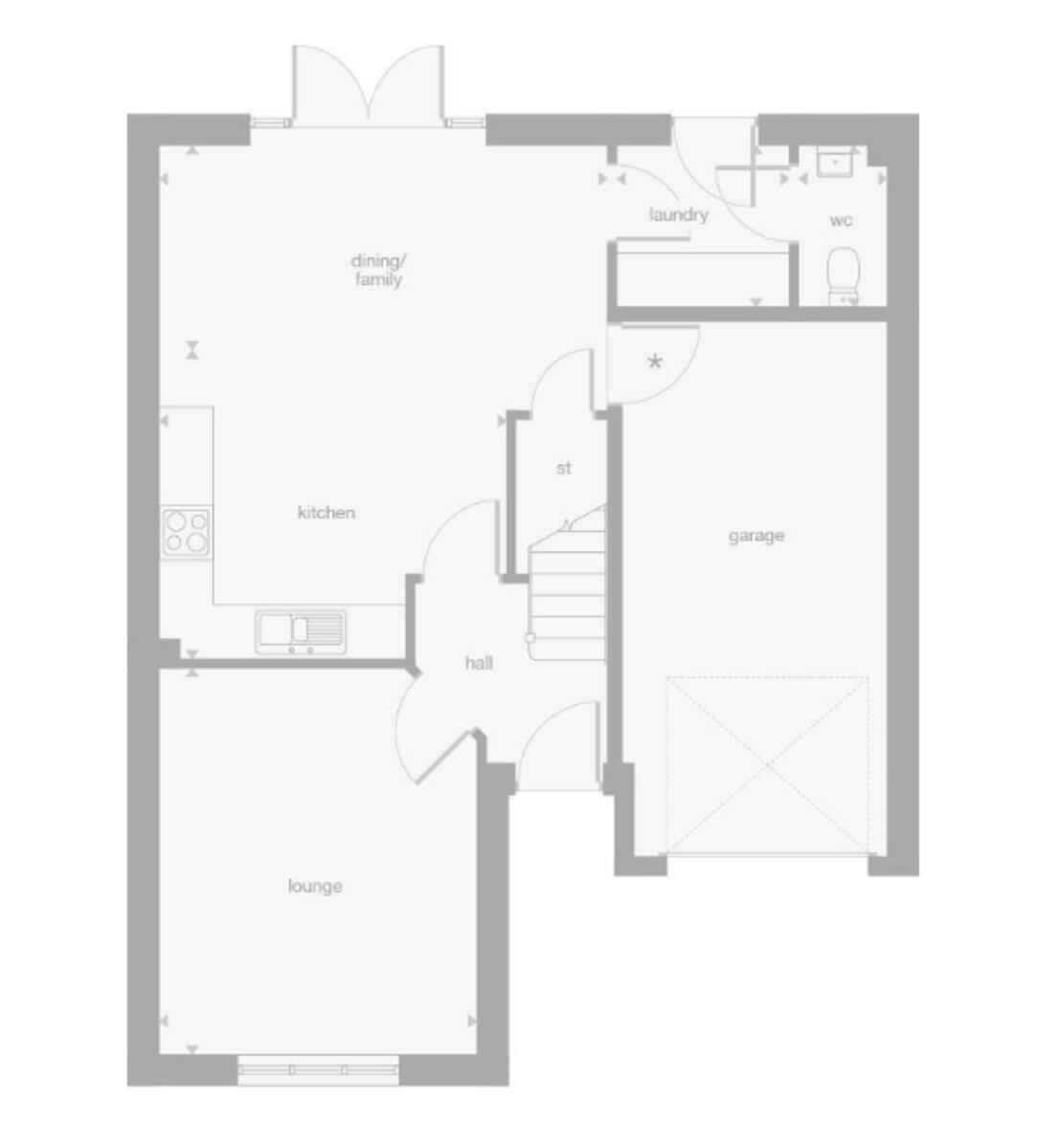The Cherrywood, Arlesey floorplan