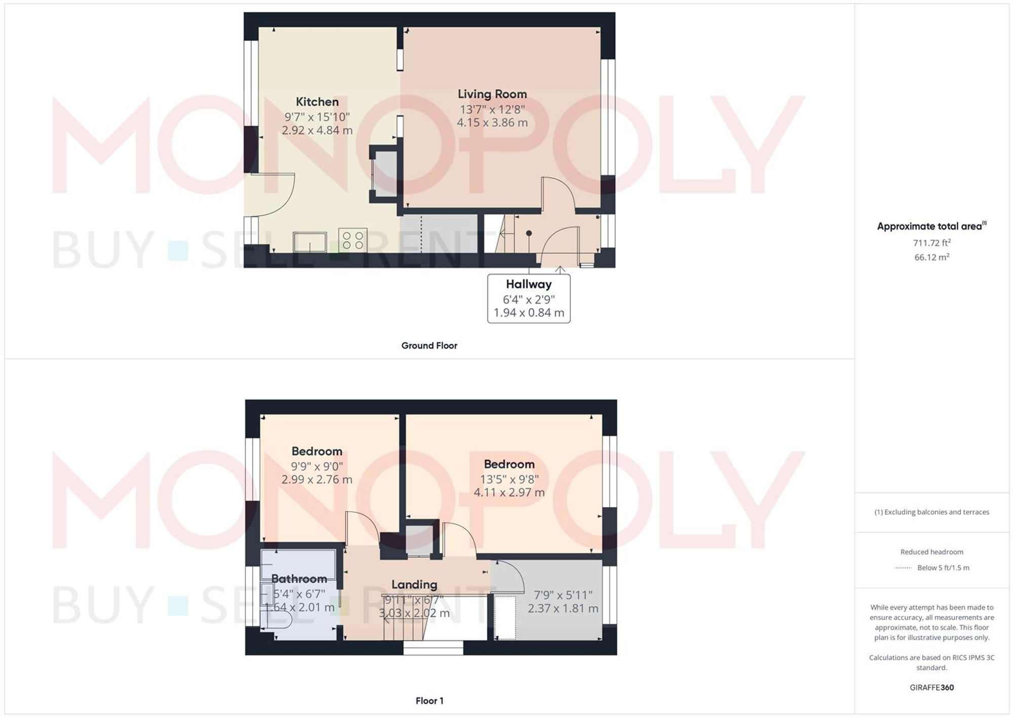 Ffordd Mon, Wrexham, LL11 floorplan