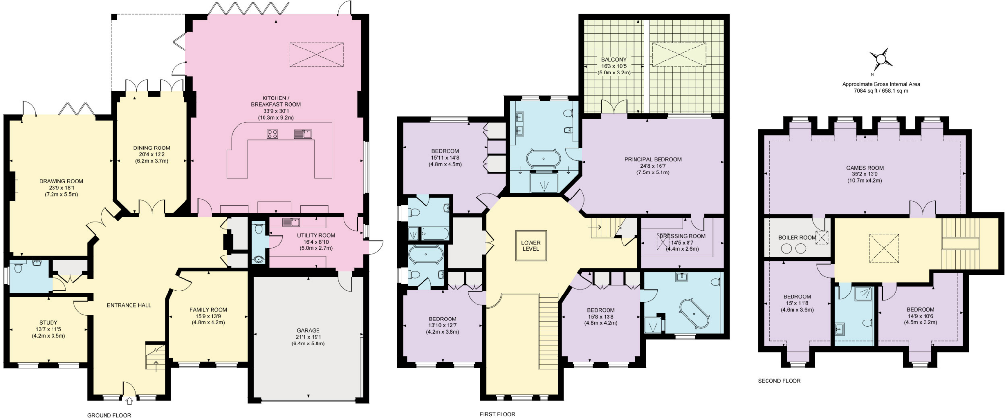 Birds Hill Rise, Oxshott, Leatherhead, Surrey, KT22 floorplan
