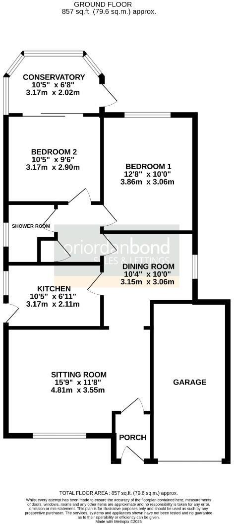 Coppice Drive, Parklands, Northampton NN3 floorplan