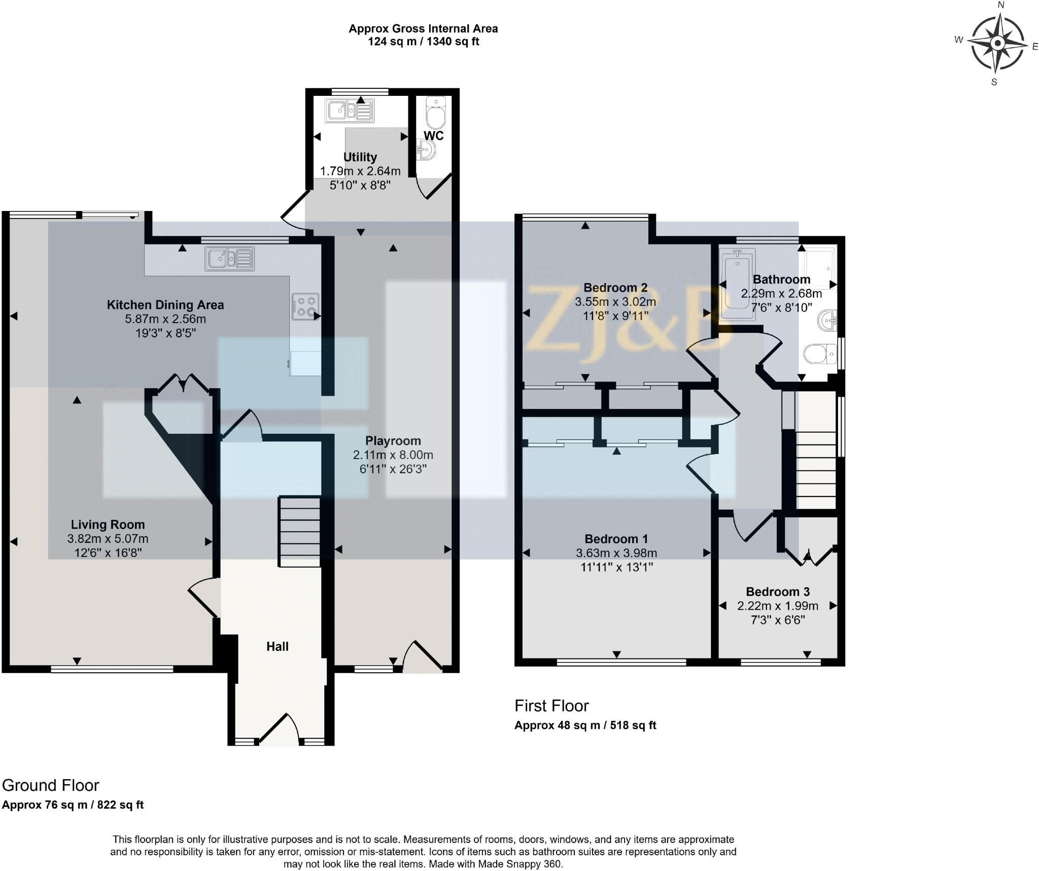 Stokesay Avenue, Heath Farm, Shrewsbury, Shropshire, SY1 3EU floorplan