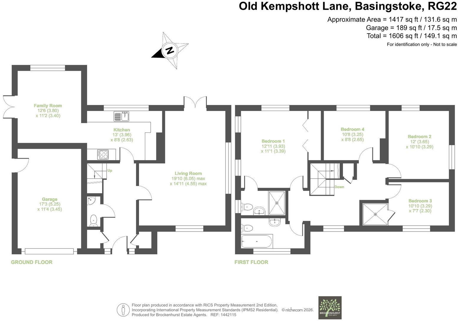 Old Kempshott Lane, Basingstoke RG22 5EU floorplan