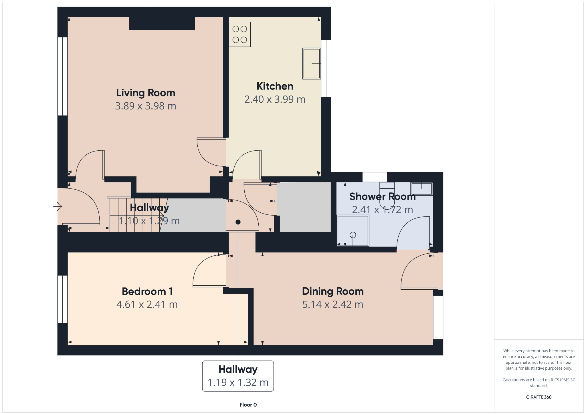 13 Russell Crescent, Lerwick, Shetland, ZE1 0QS floorplan